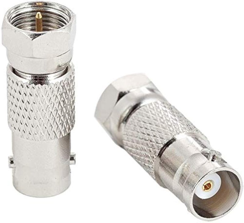 RFAdapter F to BNC, 10 Pack F Male to BNC Female Adapter Coax Connector for Radio Antenna and Video Applications - Image 1